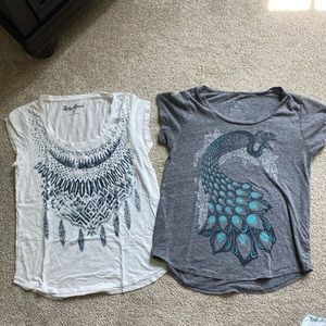 Lot of 2 Lucky Brand T- shirts